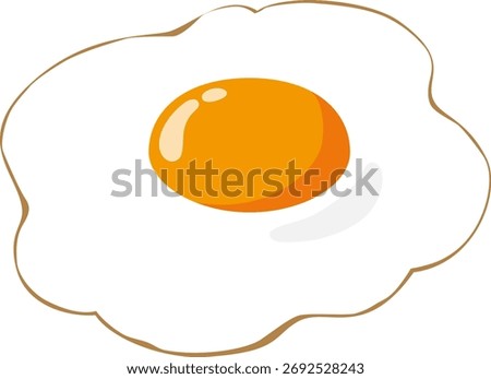 The fried egg icon isolated on white background