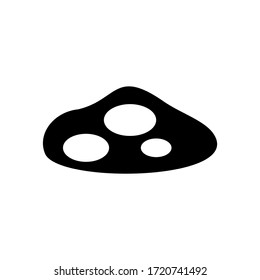 fried egg icon or logo isolated sign symbol vector illustration - high quality black style vector icons
