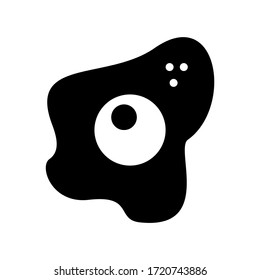 fried egg icon or logo isolated sign symbol vector illustration - high quality black style vector icons

