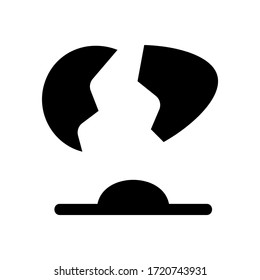 fried egg icon or logo isolated sign symbol vector illustration - high quality black style vector icons
