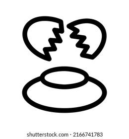 fried egg icon or logo isolated sign symbol vector illustration - high quality black style vector icons
