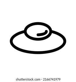 fried egg icon or logo isolated sign symbol vector illustration - high quality black style vector icons

