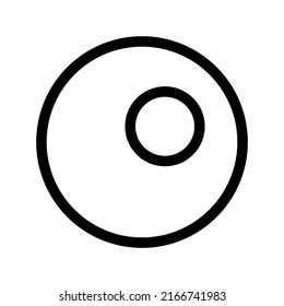 fried egg icon or logo isolated sign symbol vector illustration - high quality black style vector icons
