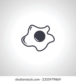 fried egg icon. omelet icon. egg icon