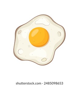 Fried egg icon on a white background. Vector illustration