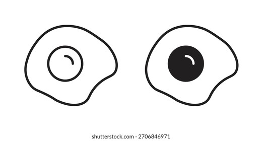 Symbol für gebratenes Ei für Logo, Web, App-Designs.