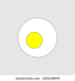 Fried egg icon vector design