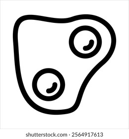 Fried Egg Icon Vector from Food and Drink Set