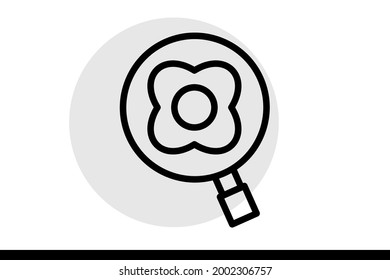 Fried Egg icon in vector graphics can be used for web and printed designs or printable projects.  Cafe and Restaurant related vector line icons. 

