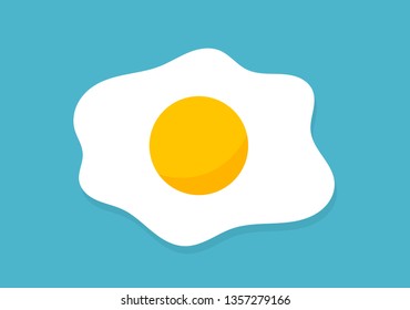 Fried egg icon. Vector illustration.