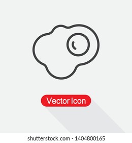 Fried Egg Icon Vector Illustration Eps10