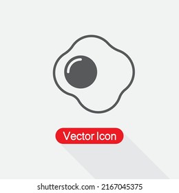 Fried Egg Icon Vector Illustration Eps10