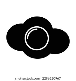 fried egg icon, egg vector, fried illustration