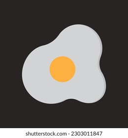 fried egg icon vector illustration symbol design