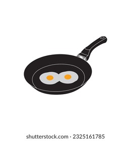 fried egg icon vector illustration symbol design