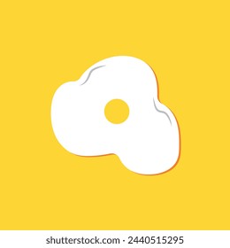 Fried egg icon. Vector illustration. eps10