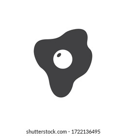 Fried egg icon. Fried egg vector sign design. Egg flat symbol. EPS 10 pictogram Fried egg icon. Fried egg vector sign design. Egg flat symbol. EPS 10 pictogram