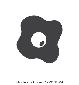 Fried egg icon. Fried egg vector sign design. Egg flat symbol. EPS 10 pictogram
