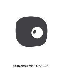 Fried egg icon. Fried egg vector sign design. Egg flat symbol. EPS 10 pictogram