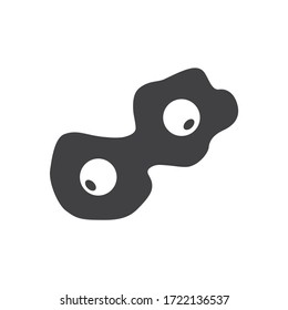 Icono de huevo frito. Diseño de la señal del vector del huevo frito. Símbolo plano del huevo. Pictograma EPS 10