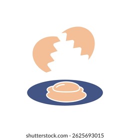 fried egg icons  symbol vector elements for infographic web
