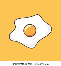 Fried Egg Illustration