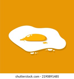 fried egg illustration eps 10 vector file