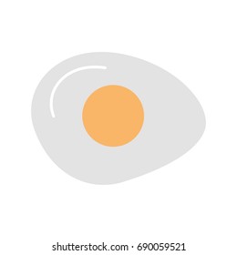fried egg isolated icon