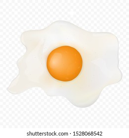 Fried egg on isolated background
