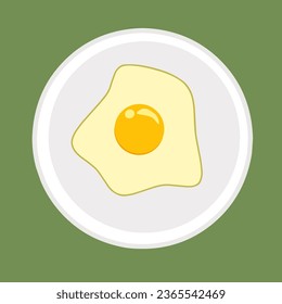 fried egg on white plate