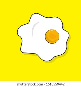 Fried Egg Picture Flat illustration