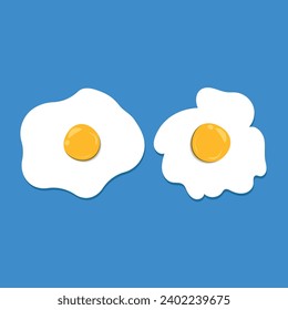 huevo frito. Imprimir en tela, menú, papel, fondo de pantalla, icono para la aplicación.