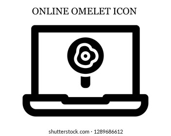 Fried egg search icon. Editable Fried egg search icon for web or mobile.