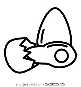 Fried Egg Simple Vector Icon Collection