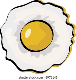 Fried egg sunny side up