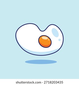 uma ilustração vetorial de ovo frito 