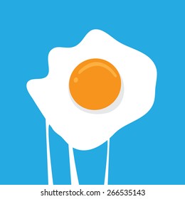 fried egg vector
