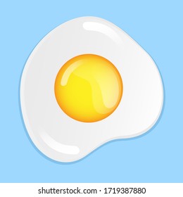 fried egg vector graphic illustration