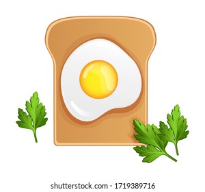 fried egg vector graphic illustration