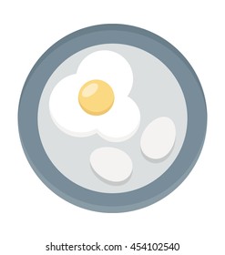 Fried Egg Vector Icon