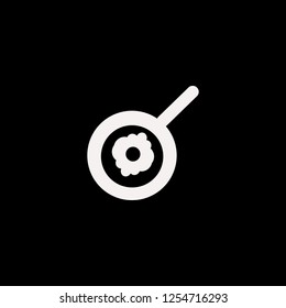 fried egg vector icon. flat fried egg design. fried egg illustration for graphic 