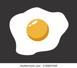 fried egg vector illustration design