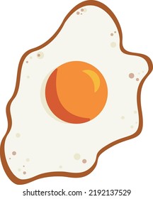 Fried egg vector image isolated on white background