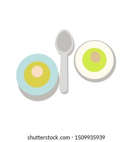 fried egg vector isolated design.