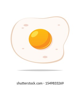 Fried egg vector isolated illustration