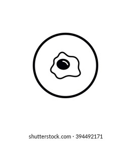 Fried eggs icon.
