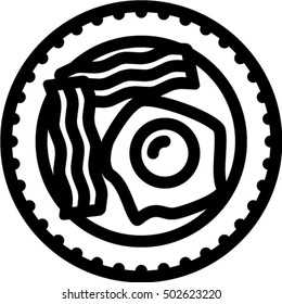 fried eggs icon