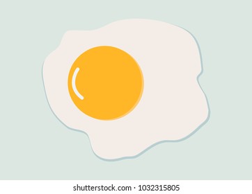Fried eggs isolated from the background. Fried Eggs On Fried Eggs Illustration