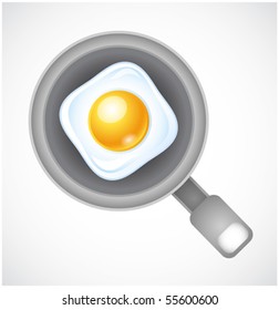 fried eggs on a fryer