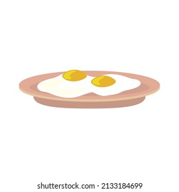fried eggs on a plate
